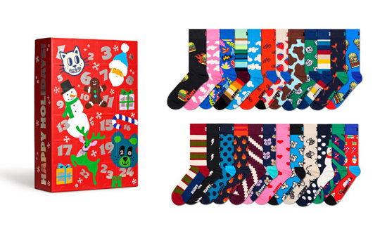 Zestaw skarpetek Happy Socks 24-Pack Advent Calender  Gift Set P000326